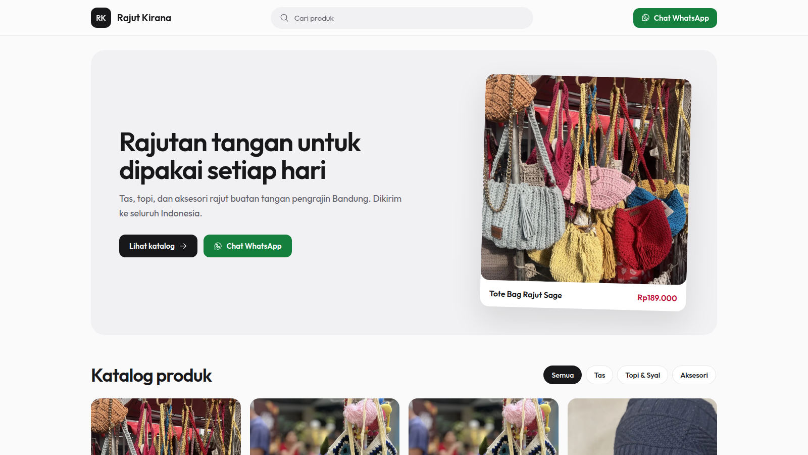 Gambar 8 KreaKit CMS - Website Katalog UMKM Siap Pakai