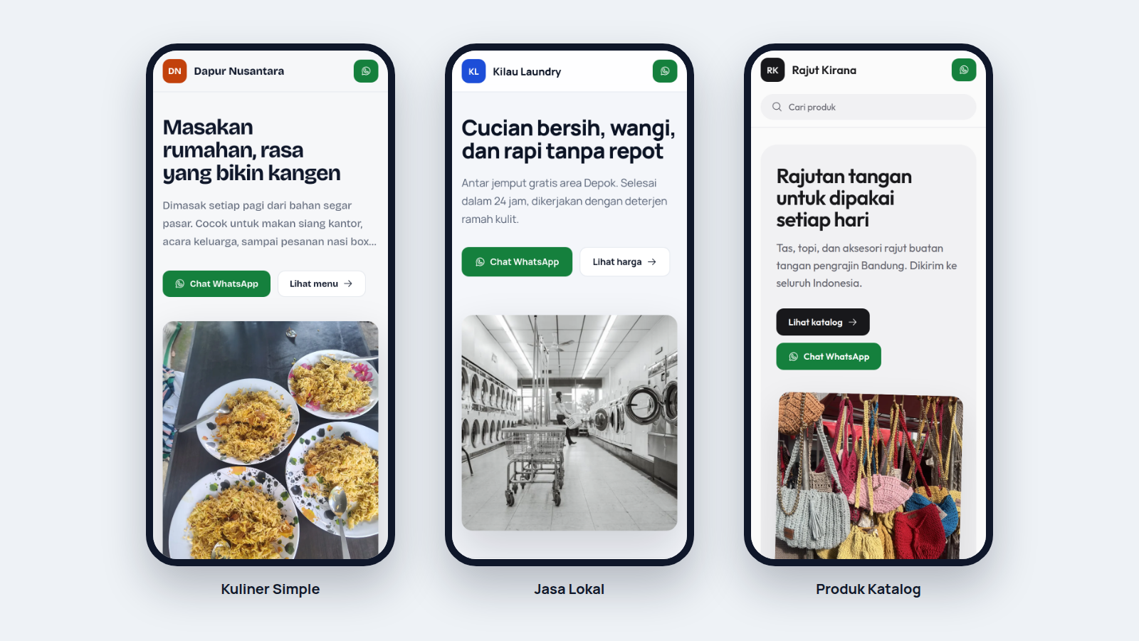 Gambar 9 KreaKit CMS - Website Katalog UMKM Siap Pakai