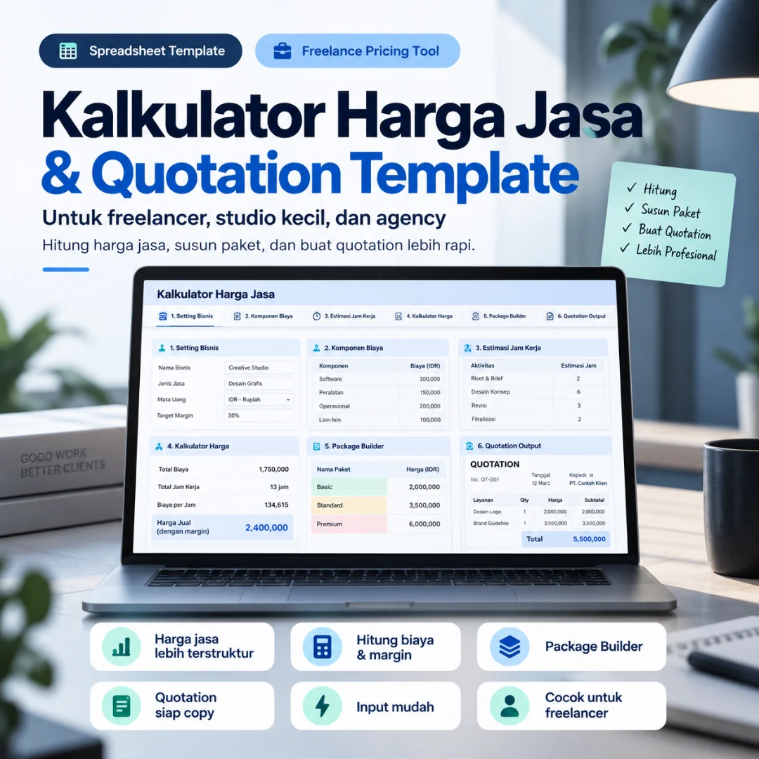 Kalkulator Harga Jasa & Quotation Template