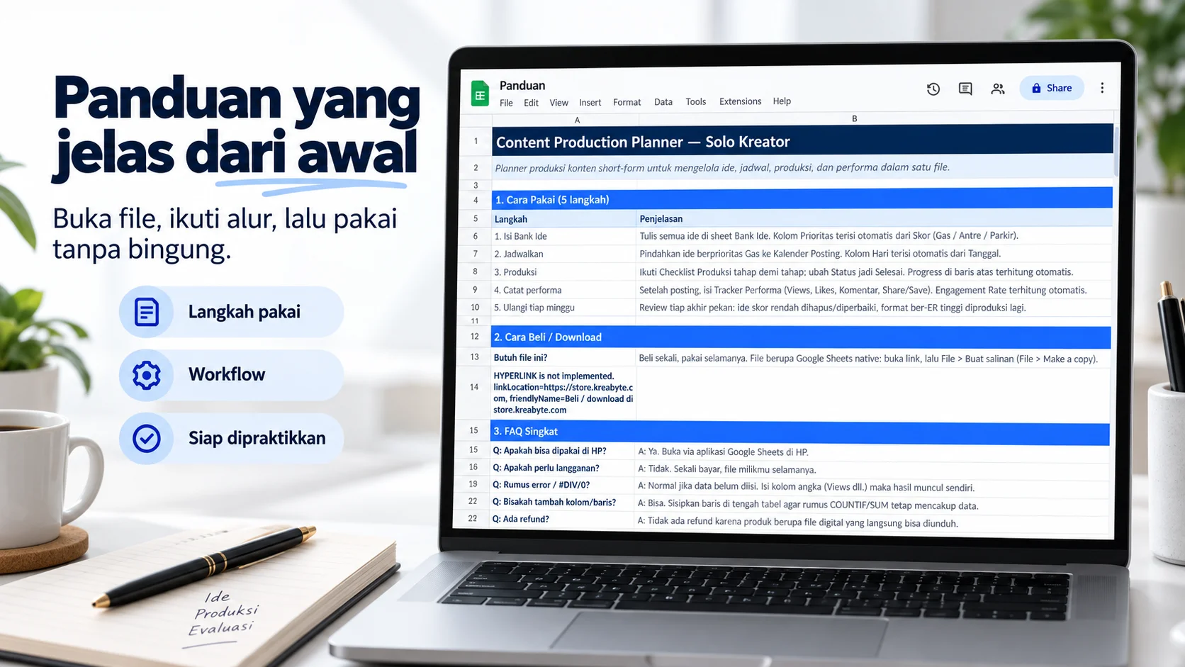 Gambar 2 Content Production Planner - Solo Kreator