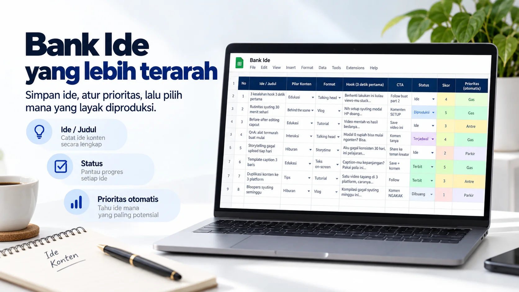 Gambar 3 Content Production Planner - Solo Kreator